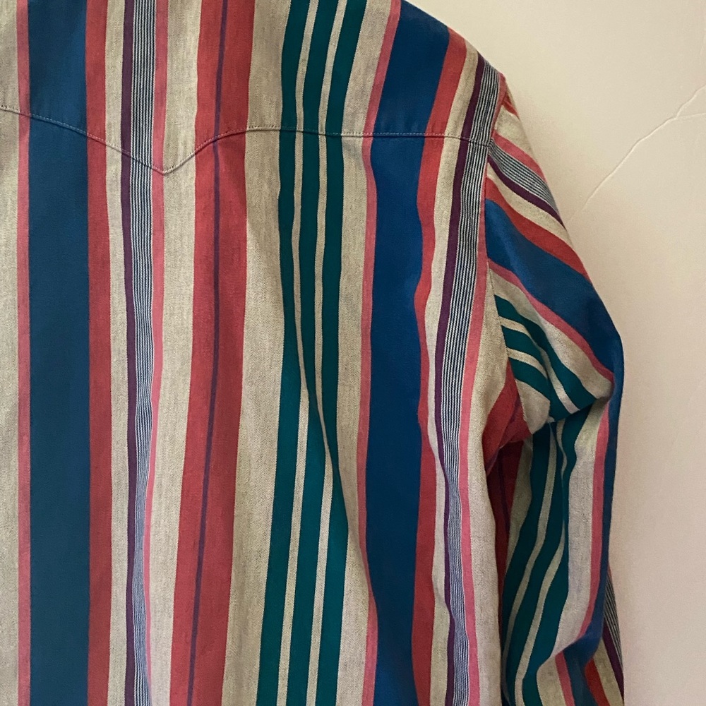 Wrangler Cowboy Cut Regular Fit 17-36 Large Shirt Vintage. - Picture 8 of 12